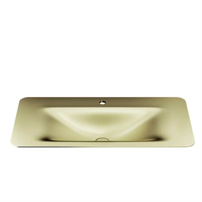 ARMANI - BAIA 900 mm countertop washbasin for 1-hole basin mixer