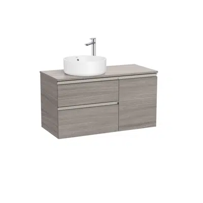 Image for The Gap Base unit with two drawers, one door and over countertop basin on the left