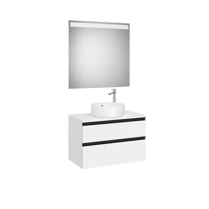 THE GAP 805 Pack (base unit 2 drawers for over countertop basin and LED mirror)