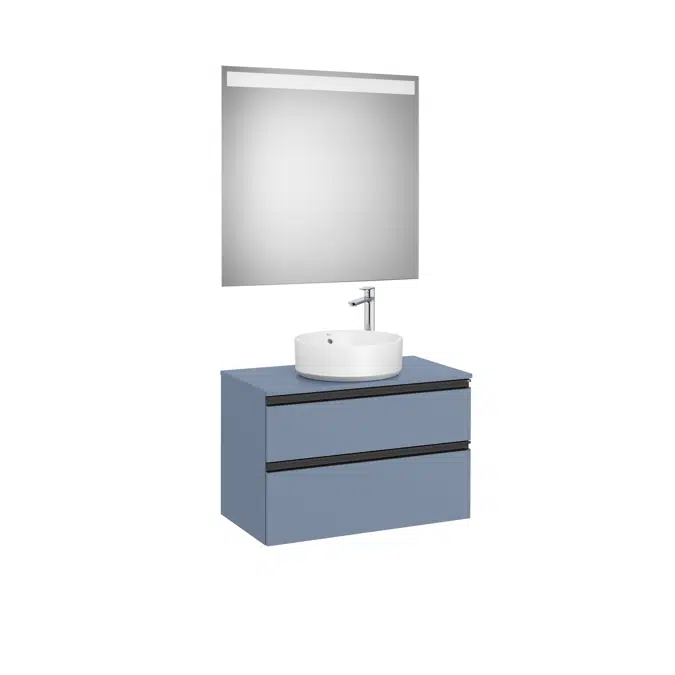 THE GAP 805 Pack (base unit 2 drawers for over countertop basin and LED mirror)