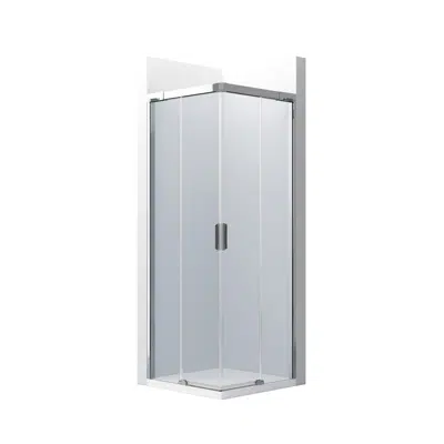 Image for NARAY L2 800 - Lateral shower enclosure with 1 sliding door + 1 fixed panel