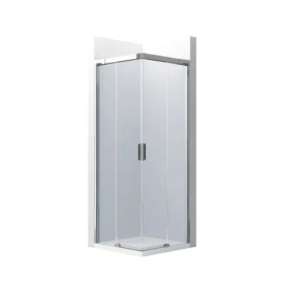 Image pour NARAY L2 800 - Lateral shower enclosure with 1 sliding door + 1 fixed panel