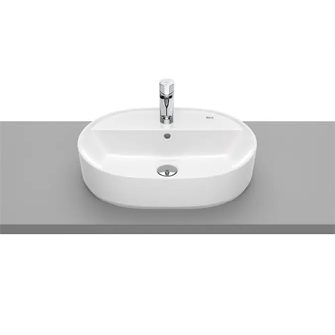 THE GAP ROUND Over countertop VC basin with taphole