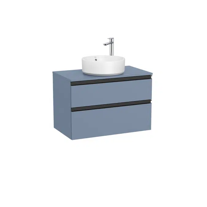 The Gap Base unit with two drawers for over countertop basin