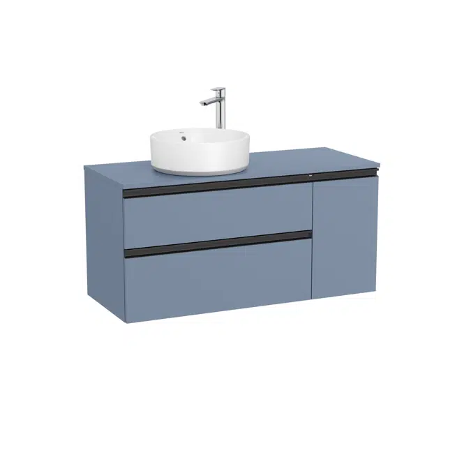 The Gap Base unit with two drawers for left hand over countertop basin