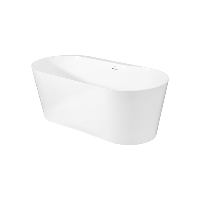 Raina Stonex® oval bathtub with drain
