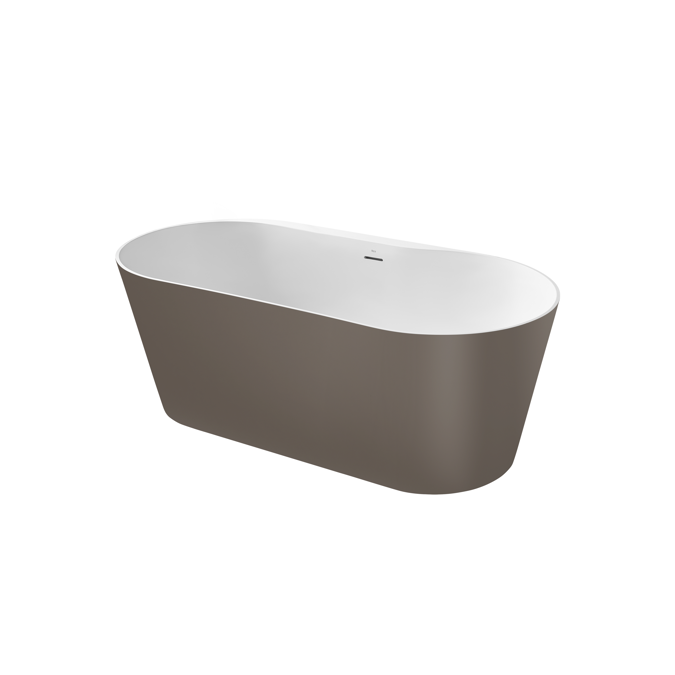 Raina Stonex® oval bathtub with drain