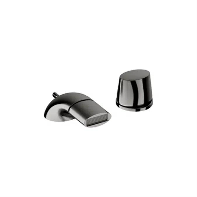 ARMANI - ISLAND Single side lever bidet mixer with pop-up waste