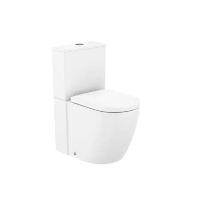 imagen para Meridian - Back-to-wall close-coupled Roca Rimless® Vortex WC with dual outlet