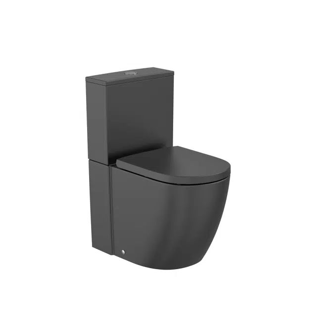 Meridian - Back-to-wall close-coupled Roca Rimless® Vortex WC with dual outlet