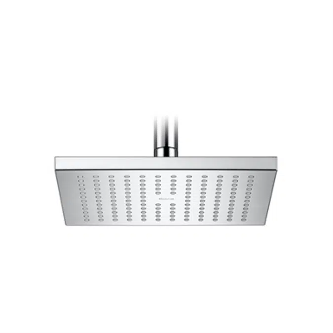 RAINSENSE Shower head for ceiling or wall installation. Support kit / arm not included.