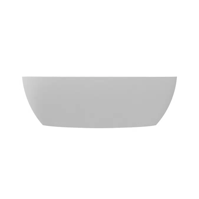 ARIANE Stonex® oval bathtub with click-clack drain and trap