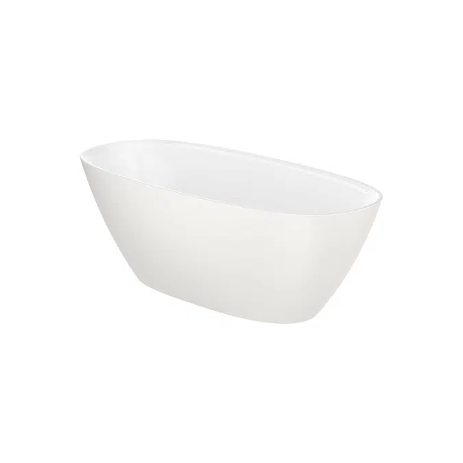 Ariane Oval Stonex® freestanding bath with click-clack waste and trap