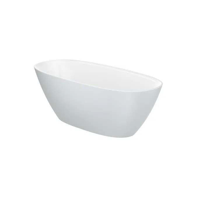 Ariane Oval Stonex® freestanding bath with click-clack waste and trap