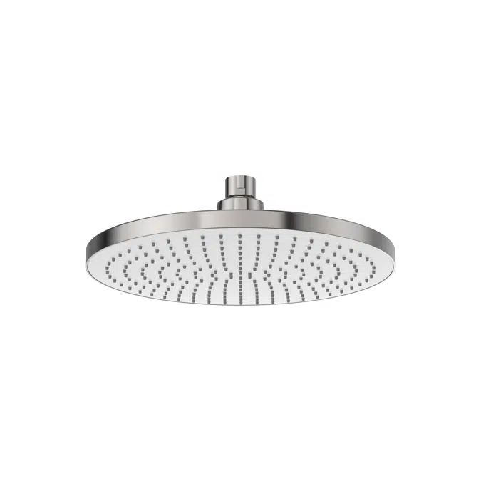 Rainsense Stainless steel shower head for ceiling installation. Rain function