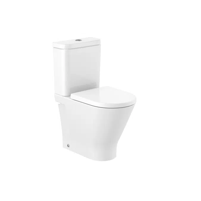 The Gap ROUND - Comfort height back to wall vitreous china close-coupled WC with dual outlet