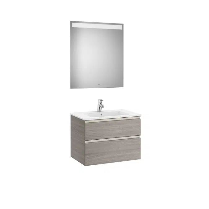 THE GAP 705 Pack (base unit 2 drawers, basin and LED mirror)