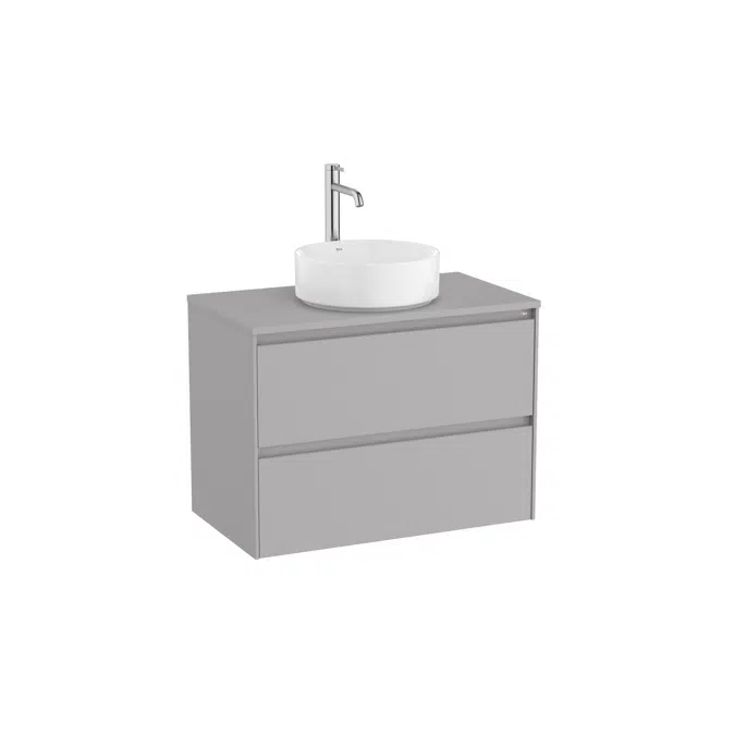ONA Base unit for over countertop centered hand basin with two drawers