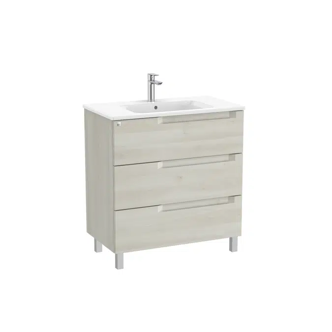 Aleyda Unik (base unit with 3 drawers and centered basin)