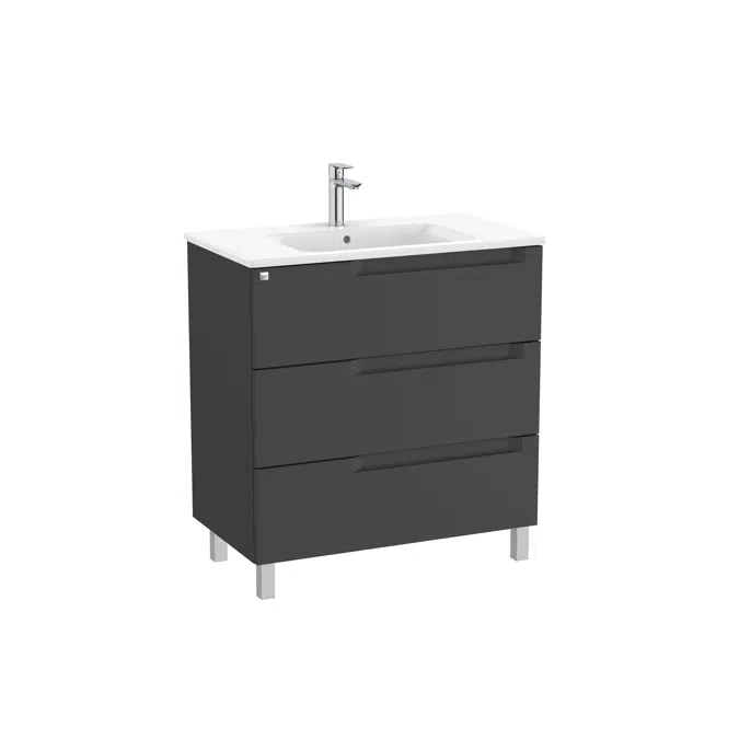 Aleyda Unik (base unit with 3 drawers and centered basin)