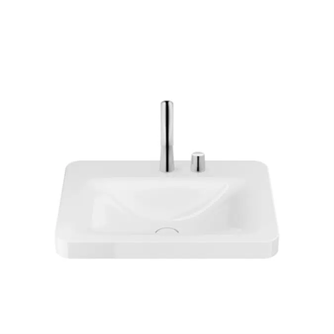 ARMANI - BAIA 660 mm over countertop basin for 2-hole basin mixer