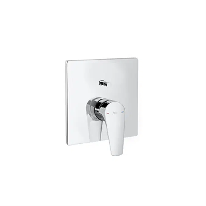 ATLAS 1/2" built-in bath-shower mixer w/ automatic diverter. To completed w/ RocaBox 525869403