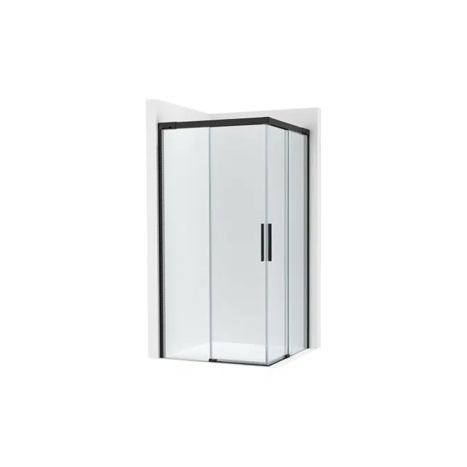 Naray L2 - Lateral shower enclosure with 1 sliding door + 1 fixed panel