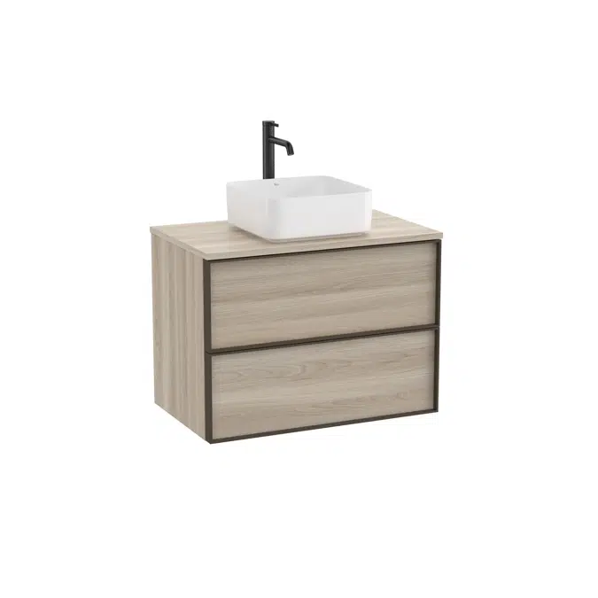 Inspira Base unit with two drawers for in countertop or over countertop basin