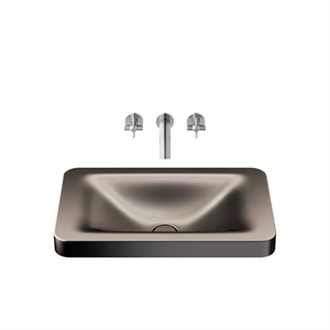 ARMANI - BAIA 660 mm over countertop basin for wall-mounted basin mixer