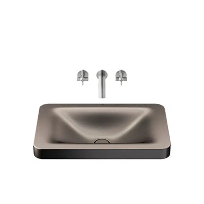 ARMANI - BAIA 660 mm over countertop basin for wall-mounted basin mixer