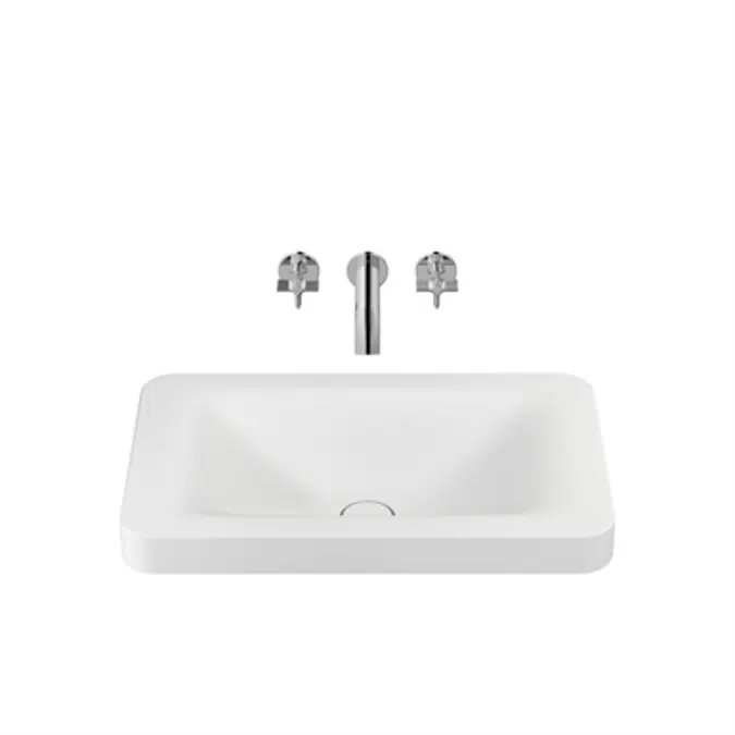 ARMANI - BAIA 660 mm over countertop basin for wall-mounted basin mixer