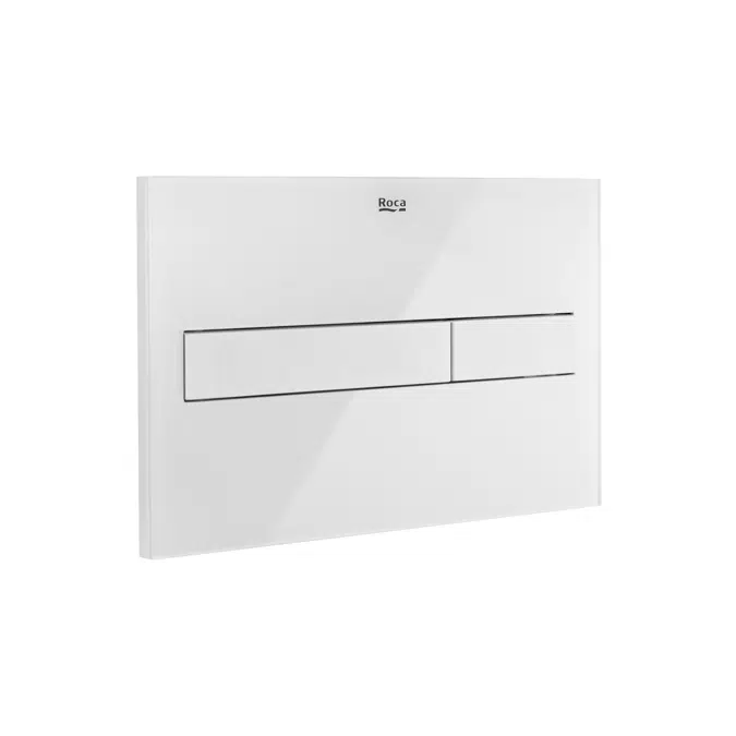 IN-WALL PL7 DUAL (ONE) - Crystal-finish dual flush operating plate for concealed cistern