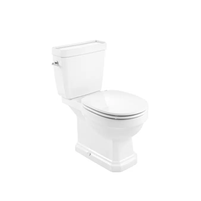 CARMEN Vitreous china close-coupled Rimless Toilet with dual outlet