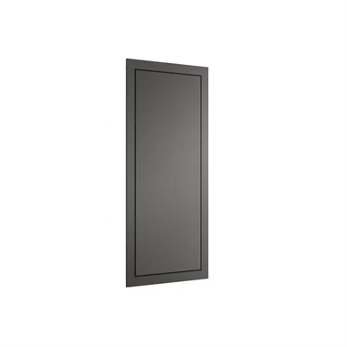ARMANI - ISLAND Built-in cabinet with right-handed door, magnifying mirror, electrical outlets, shelf and courtesy light