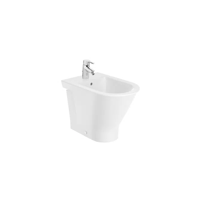 The Gap ROUND - Back to wall vitreous china bidet