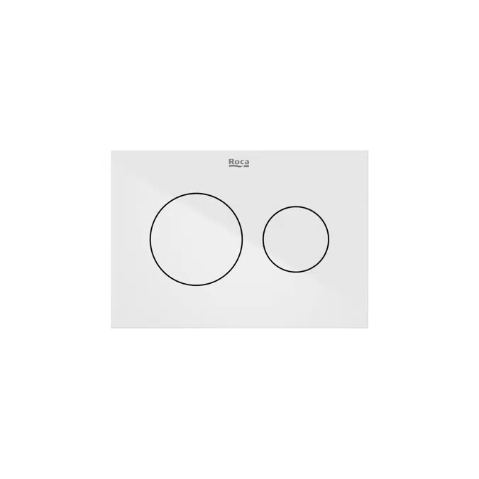 In-Wall Systems PS3 Dual - Dual flush operating plate for Roca S installation systems. Cable technology. No tools required for installation
