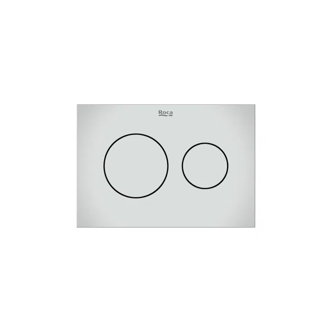 In-Wall Systems PS3 Dual - Dual flush operating plate for Roca S installation systems. Cable technology. No tools required for installation