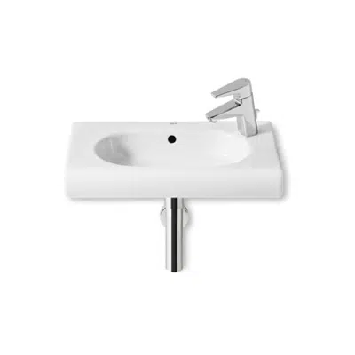 รูปภาพสำหรับ MERIDIAN 550 Compact wall-hung basin RH taphole