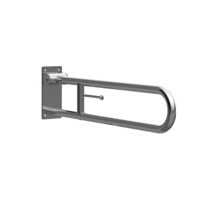 Image for Access COMFORT - Folding grab bar with toilet roll holder bright finish