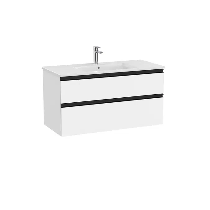 The Gap Unik (base unit with two drawers and centered basin)