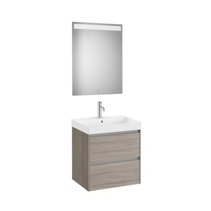 ONA Pack (base unit with two drawers, basin and LED mirror)