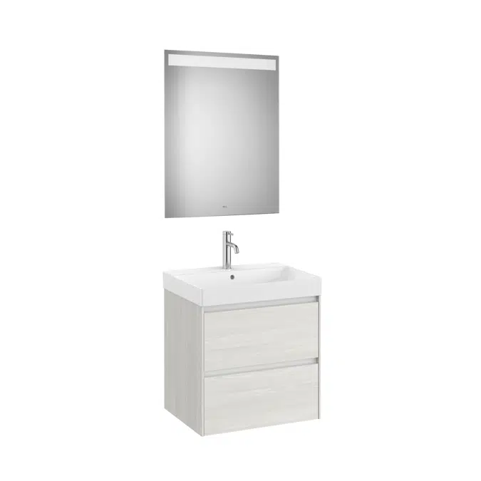 ONA Pack (base unit with two drawers, basin and LED mirror)
