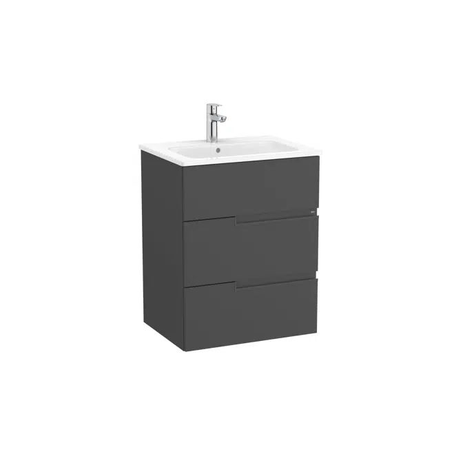Victoria-N. Unik - base unit with three drawers, legs and basin