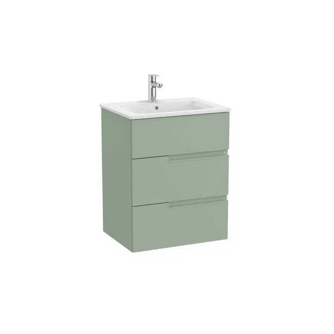 Victoria-N. Unik - base unit with three drawers, legs and basin
