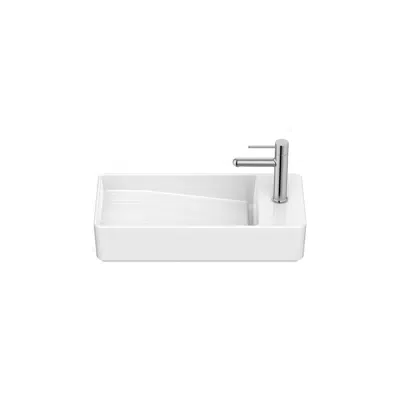 afbeelding voor Tura  Compact wall-hung vitreous china basin