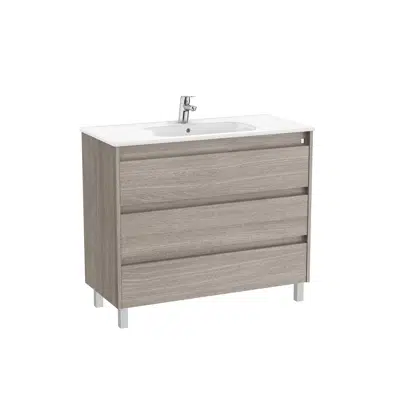 bilde for Tenet (base unit with three drawers and basin)