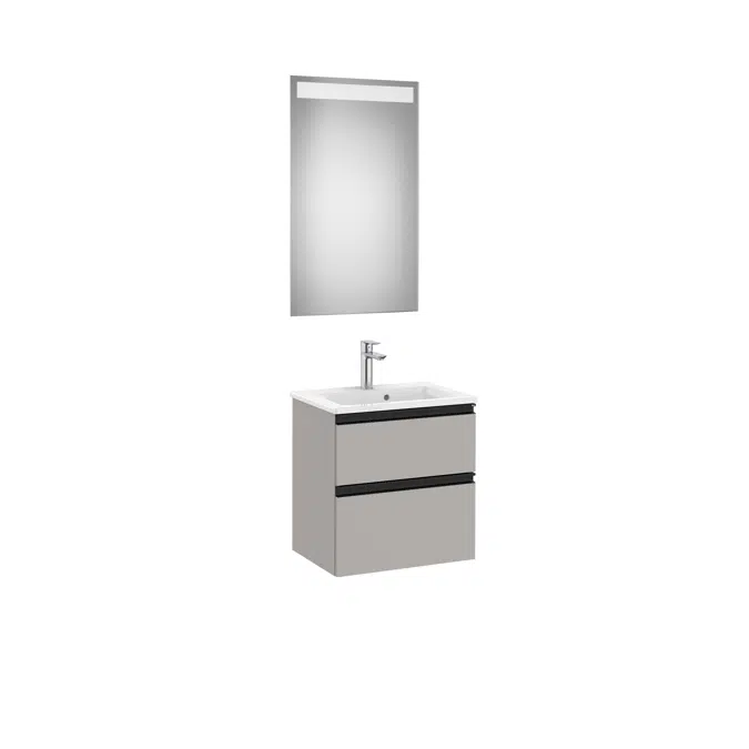 THE GAP 505 Pack (compact base unit 2 drawers, basin and LED mirror)