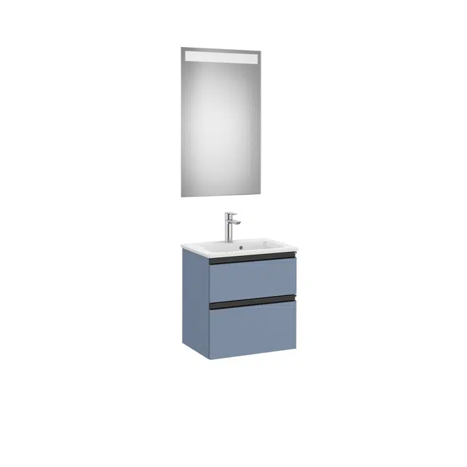 THE GAP 505 Pack (compact base unit 2 drawers, basin and LED mirror)