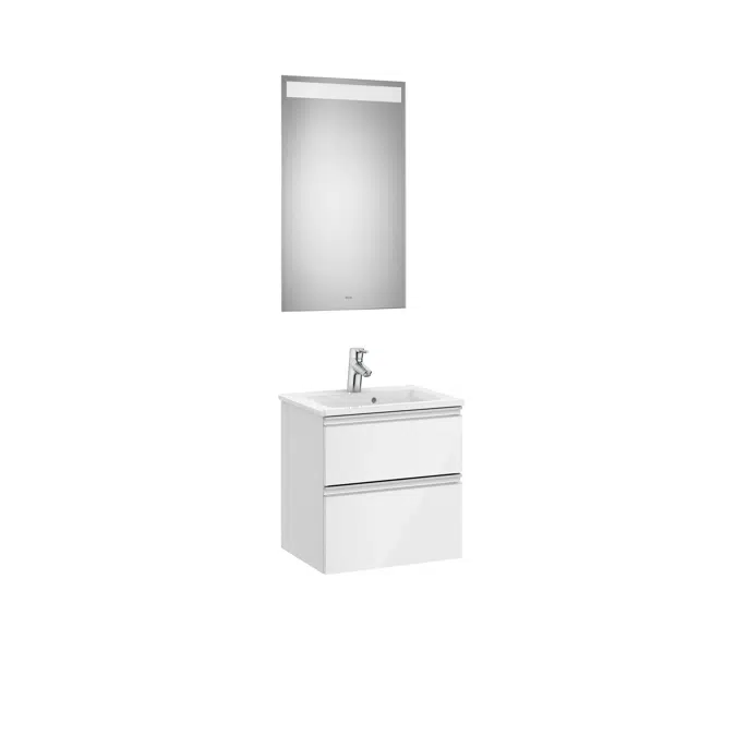 THE GAP 505 Pack (compact base unit 2 drawers, basin and LED mirror)