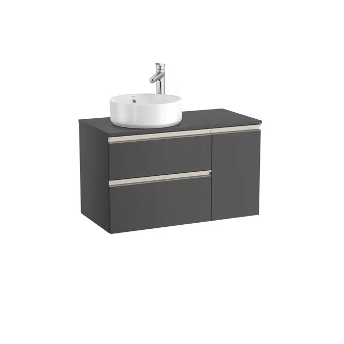 The Gap Base unit with two drawers for left hand over countertop basin